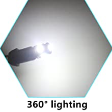 194 Samochodowe żarówki LED 6500K Wedge T10 SMD 5050 Chips 6
