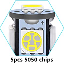 194 Samochodowe żarówki LED 6500K Wedge T10 SMD 5050 Chips 5