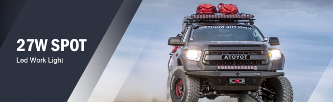 27W Spot Led Off Road Lights Super jasne światło przeciwmgielne do samochodów ciężarowych SUV 0