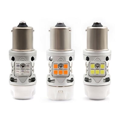 kupować T3 Error Free 1156 BA15S BAU15S Light Bulb 12V 24W White Amber Red Car Motorcycle LED Turn Signal Lights With Ceramics online manufacture
