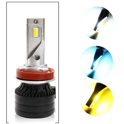 Reflektor samochodowy LED H11 Trójkolorowe reflektory LED reflektor samochodowy reflektor przeciwmgielny 12-36V Zmodyfikowana lampa