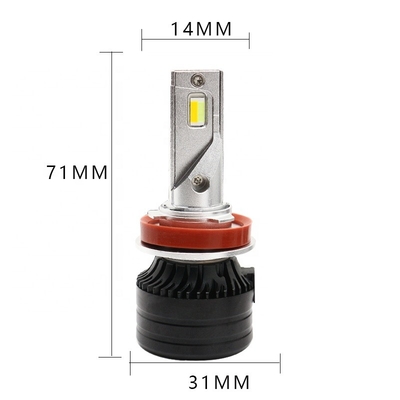 Reflektor samochodowy LED H11 Trójkolorowe reflektory LED reflektor samochodowy reflektor przeciwmgielny 12-36V Zmodyfikowana lampa