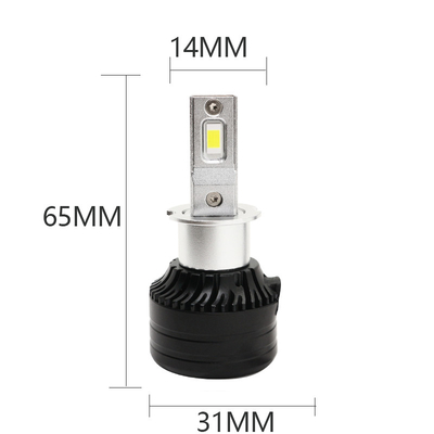 Reflektory samochodowe H3 6500K 12-36V Reflektor LED System żarówek i przednia lampa przeciwmgielna 3000LM 30W