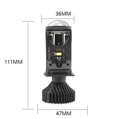 Reflektory samochodowe H4 YD6 6000K Motocykl LED Reflektor Reflektor samochodowy przednia lampa przeciwmgielna Zmodyfikowana żarówka LED 12V
