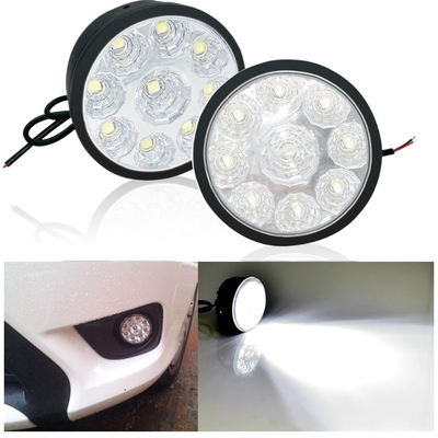 12V 5050 Jazda samochodowa Lampa przeciwmgielna Żarówka Led Okrągłe światło do jazdy dziennej LED