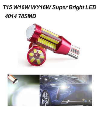 T15 W16W LED Canbus Automotive LED Reflektor 4014 Światła cofania Najjaśniejsze reflektory samochodowe