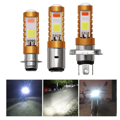 3 kolory COB LED Reflektor H4 H6 80W P15D BA20D Biały Niebieski Czerwony