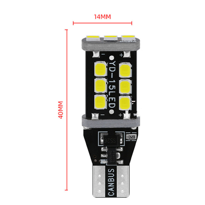 W6W WY16W 15 SMD Samochodowy reflektor LED 2835 Światło stopu T15 Światło samochodowe LED