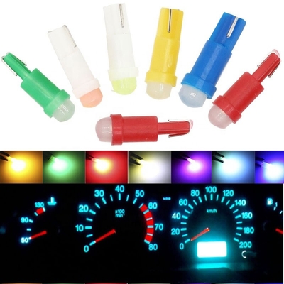 12v kierunkowskaz led do samochodów T5 COB 1SMD 3D czerwony/zielony/żółty/niebieski/biały LED