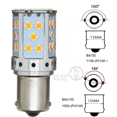 1156 3030 35SMD Canbus Led Żarówki 12V 10W Podświetl Turn Signal Lamp 7440 T20