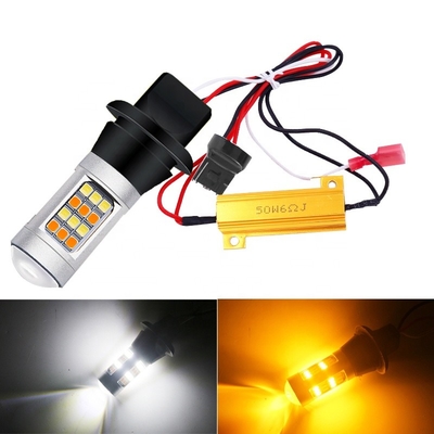 2835 42SMD Dwukolorowy kierunkowskaz LED 7440 T20 CANBUS, aby zapobiec stroboskopii