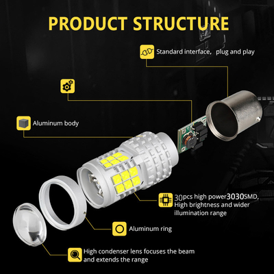 Niestandardowe światła sygnalizacyjne LED hamulca 30SMD 3030 Reflektor cofania