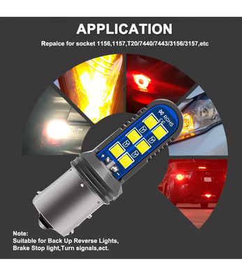 5w Universal Led Tail Light Turn Signal Mini reflektory 12SMD