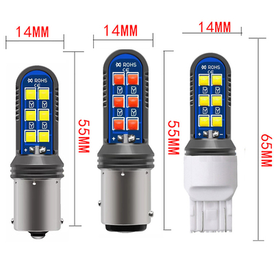 5w Universal Led Tail Light Turn Signal Mini reflektory 12SMD