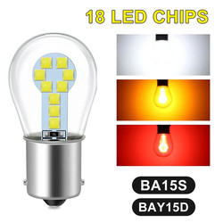 1156 BA15S LED 1157 BAY15D LED Światła kierunkowskazów hamowania Pojedynczy / podwójny kontakt Bayonet
