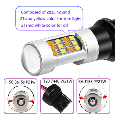 42SMD Żarówki LED T20 1157Włącz światła LED do światła hamowania samochodu z funkcją stroboskopową