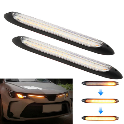 2-kolorowa, sekwencyjna, elastyczna taśma LED do reflektorów samochodowych DRL do jazdy dziennej
