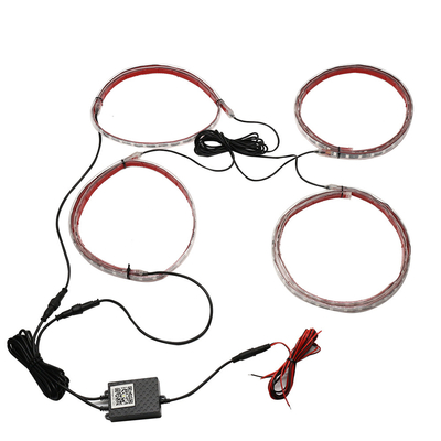 Bezprzewodowe niebieskie paski świetlne LED RGB 12v Samochodowe lampy neonowe do samochodów 6W