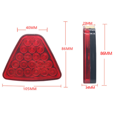 Czerwony kolor Pilot Automotive Led Lights Triangle Car Modified Lights 1000lm