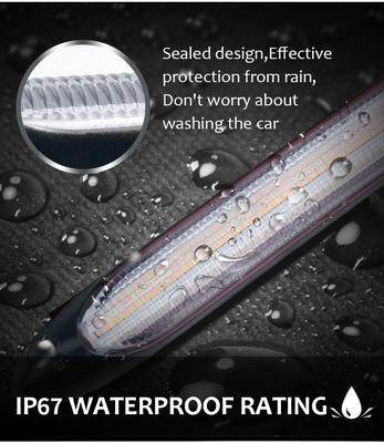 Uniwersalne wodoodporne światła do jazdy dziennej LED Sekwencyjny przepływający skan 2835 34,5 CM