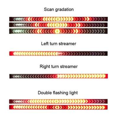 Pickup Truck Arrow Reflektor samochodowy LED Tube Strip Płynący kierunkowskaz Tail Light Skanowanie sekwencyjne