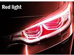 30cm 45cm 60cm Reflektor samochodowy do jazdy dziennej LED Tube Strip Światło przewodnika przepływu hamulca 2 szt.