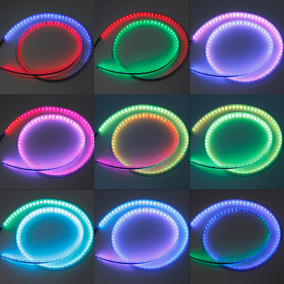 2 szt. 30/45/60 cm RGBLED światła do jazdy dziennej Slim sekwencyjny elastyczny pasek kierunkowskazów LED