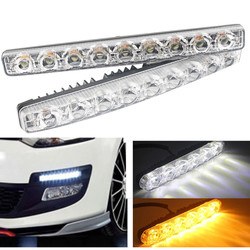 Aluminiowa listwa reflektorów samochodowych Drl Led Tube Strip Dwukolorowa z soczewką ABS