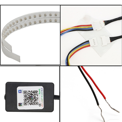 IP 67 LED samochodów Ambient Lights Kontrola aplikacji Reflektor Angel Eye Zestawy 360 stopni SMD Demon Halo Rings Kit
