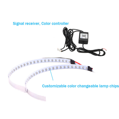 IP 67 LED samochodów Ambient Lights Kontrola aplikacji Reflektor Angel Eye Zestawy 360 stopni SMD Demon Halo Rings Kit