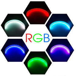 IP 67 LED samochodów Ambient Lights Kontrola aplikacji Reflektor Angel Eye Zestawy 360 stopni SMD Demon Halo Rings Kit
