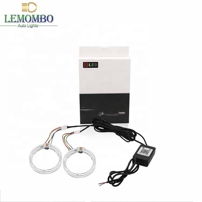 DRL RGB Halo Rings Wnętrze samochodu Led Ambient Lights CCFL Angel Devil Eyes 80mm 95mm 105mm 110mm
