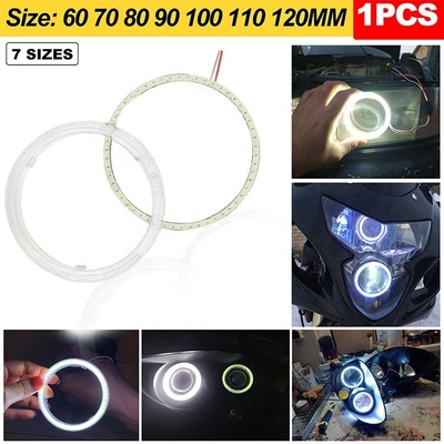 Motocykl DRL LED Światła otoczenia samochodu Lampa przeciwmgielna COB 60mm 70mm 80mm 90mm 100mm 110mm