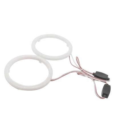 Światło bawełniane Cob Led Angel Eyes Reflektor samochodowy Apertura 70 MM CZERWONA NIEBIESKA Lampa przeciwmgielna 12-18 V 60 MM 80 MM