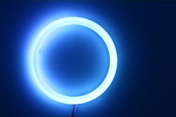 Światło bawełniane Cob Led Angel Eyes Reflektor samochodowy Apertura 70 MM CZERWONA NIEBIESKA Lampa przeciwmgielna 12-18 V 60 MM 80 MM