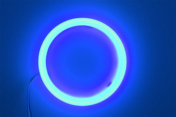 Światło bawełniane Cob Led Angel Eyes Reflektor samochodowy Apertura 70 MM CZERWONA NIEBIESKA Lampa przeciwmgielna 12-18 V 60 MM 80 MM