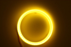 Światło bawełniane Cob Led Angel Eyes Reflektor samochodowy Apertura 70 MM CZERWONA NIEBIESKA Lampa przeciwmgielna 12-18 V 60 MM 80 MM