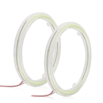 Cob Angel Eyes LED Samochodowe oświetlenie otoczenia 100MM CZERWONA NIEBIESKA Lampa przeciwmgielna 12-18V
