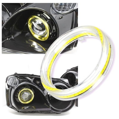 Cob Angel Eyes LED Samochodowe oświetlenie otoczenia 100MM CZERWONA NIEBIESKA Lampa przeciwmgielna 12-18V