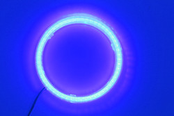 Cob Angel Eyes LED Samochodowe oświetlenie otoczenia 100MM CZERWONA NIEBIESKA Lampa przeciwmgielna 12-18V