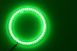 Cob Angel Eyes LED Samochodowe oświetlenie otoczenia 100MM CZERWONA NIEBIESKA Lampa przeciwmgielna 12-18V