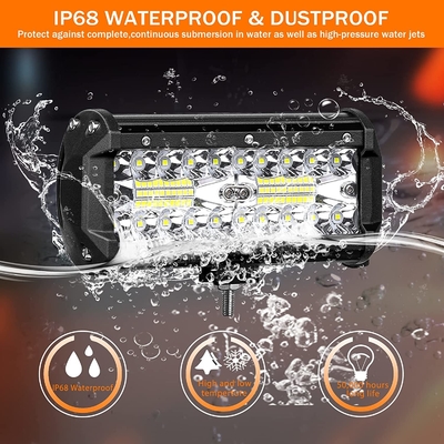 Wysokiej mocy 200W LED światła drogowe IP68 wodoodporny materiał ze stopu aluminium