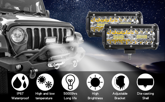 Wysokiej mocy 200W LED światła drogowe IP68 wodoodporny materiał ze stopu aluminium