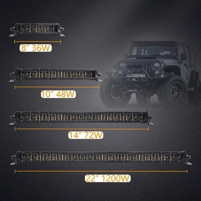 6D Reflektor Off Road LED Light Bar 4x4 12V 24V Jednorzędowy pas samochodowy