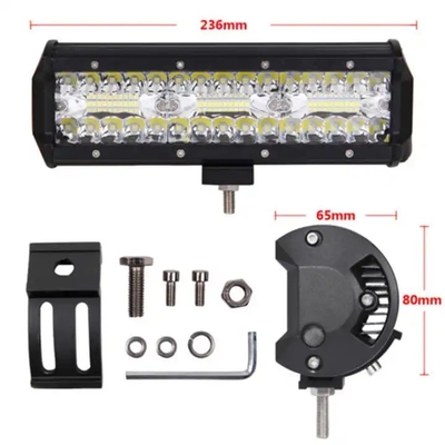 9 cali 180 W Dual Row LED Light Bar Biały / Bursztynowy dla samochodów terenowych
