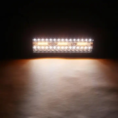 9 cali 180 W Dual Row LED Light Bar Biały / Bursztynowy dla samochodów terenowych