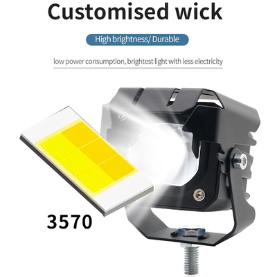 12-80V Bursztyn 3570 LED Dwukolorowe światła robocze LED dla motocykli