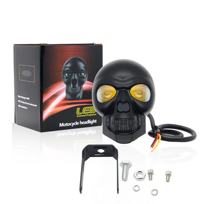 3calowe 40w motocyklowe reflektory głowicy zewnętrzne reflektory LED Mini światło jazdy podwójne kolory