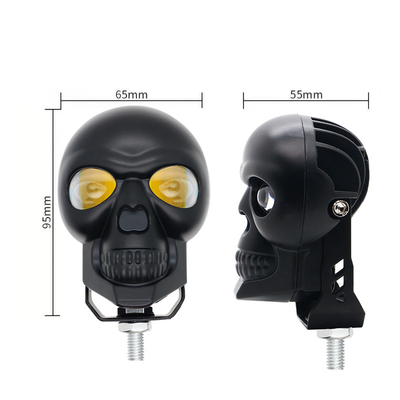 3calowe 40w motocyklowe reflektory głowicy zewnętrzne reflektory LED Mini światło jazdy podwójne kolory