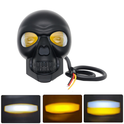 3calowe 40w motocyklowe reflektory głowicy zewnętrzne reflektory LED Mini światło jazdy podwójne kolory